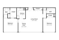 2 Bed, 2 Bath – Split